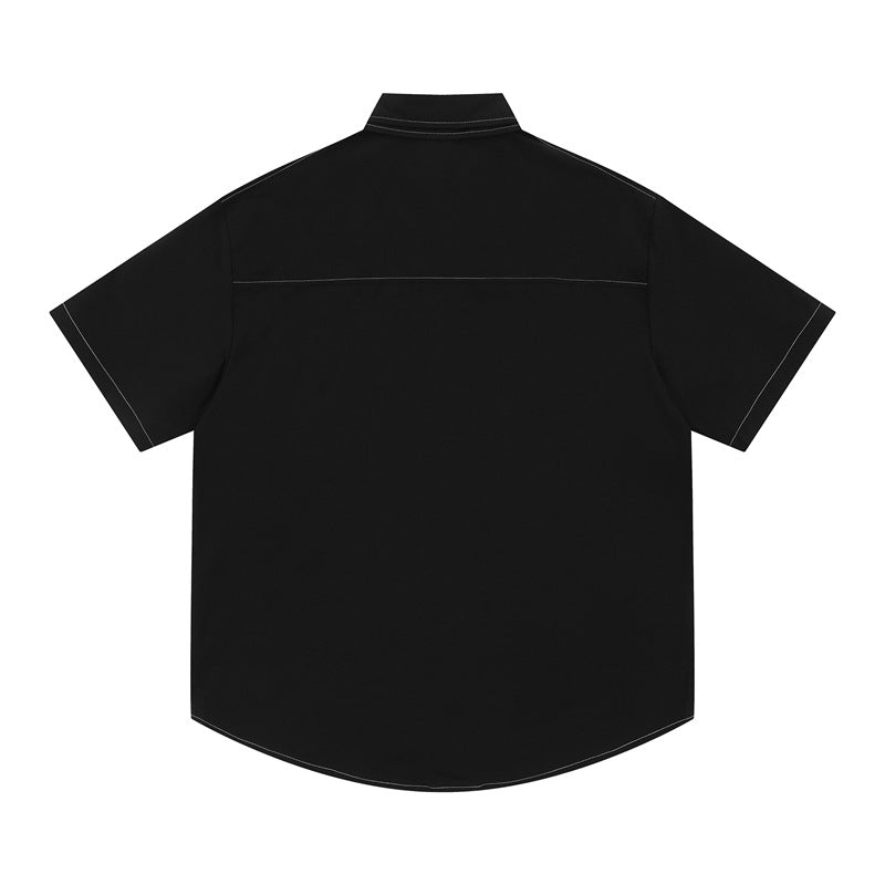 Hip Hop Shirts For Boys Casual Short Sleeve Shirt Loose Top