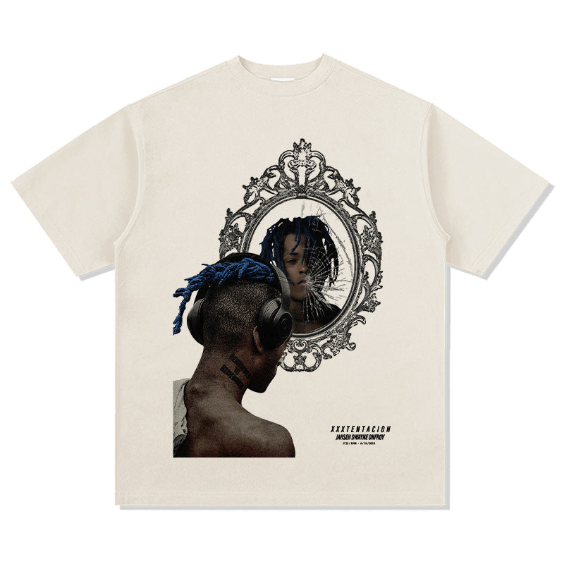 New york hip hop shop XXX Tentacion hip hop rap print short sleeve Vintage T shirt