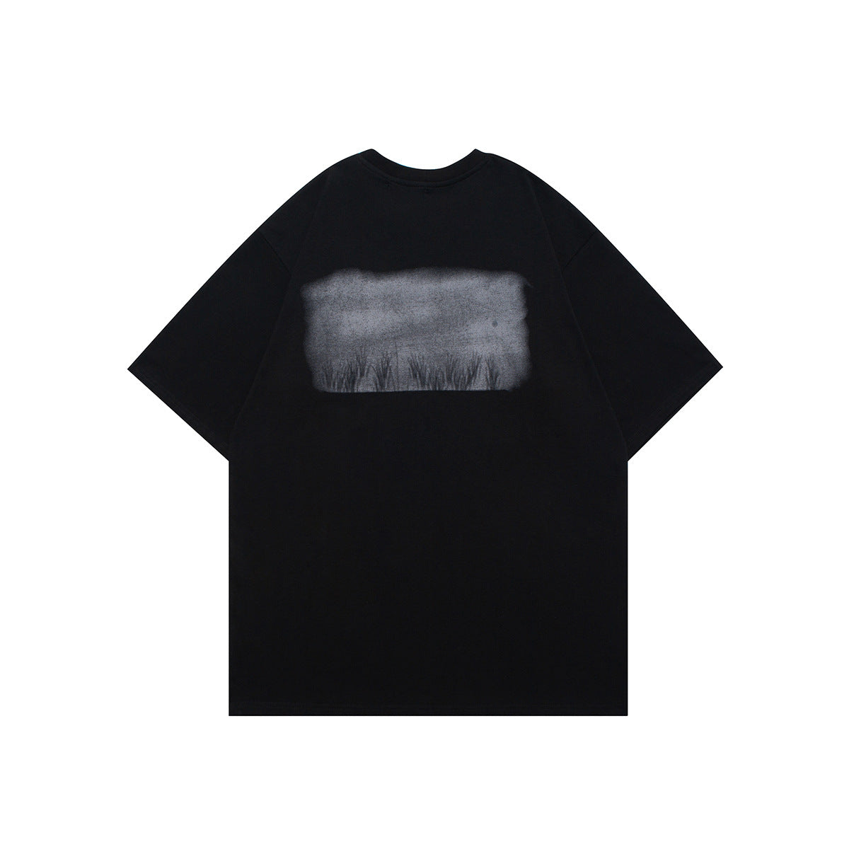 1990 Fashion T-Shirt Washed and Old Short Sleeve T-Shirt