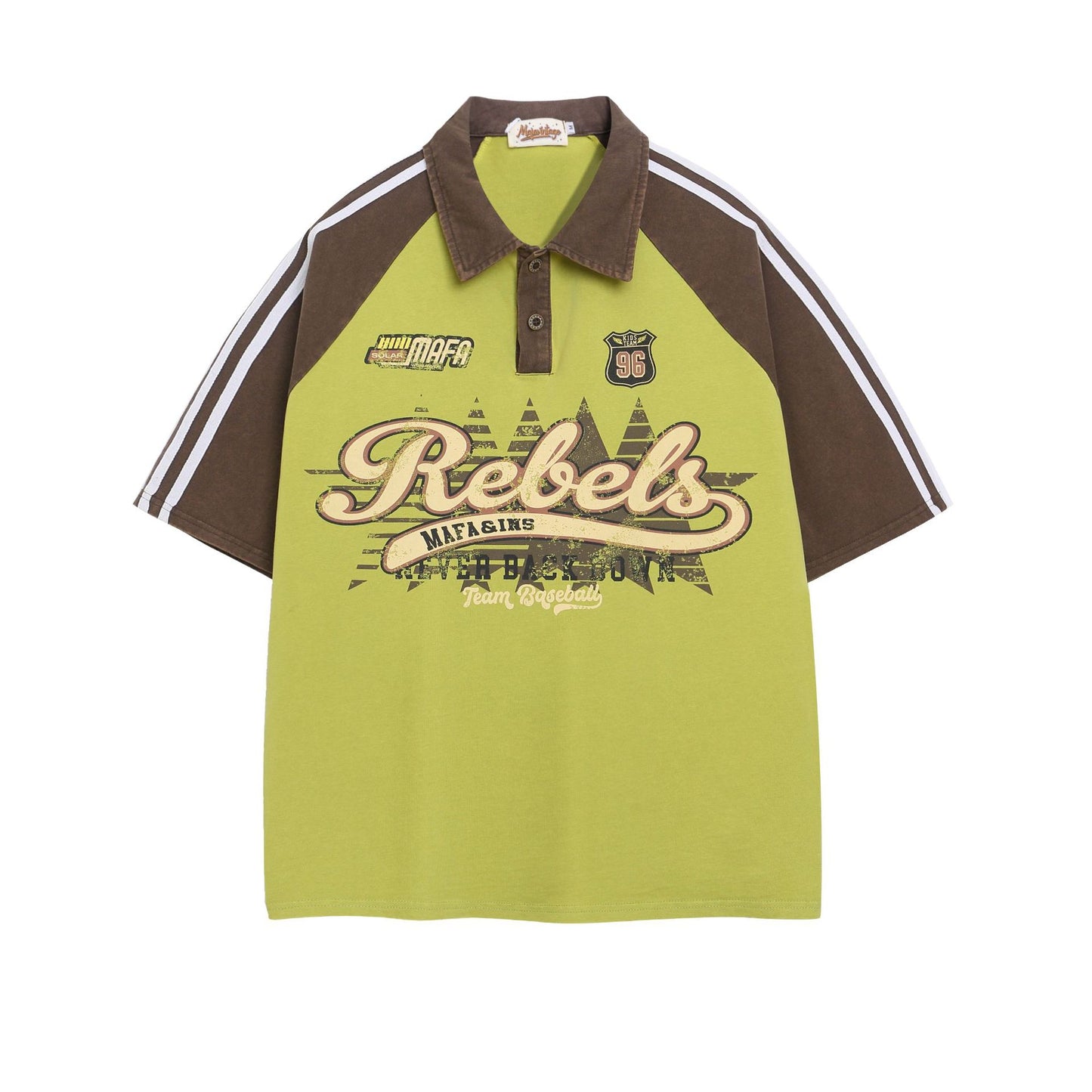 Vestimenta De Los 90 Summer T-Shirt Lapel Polo Shirt Short Sleeve