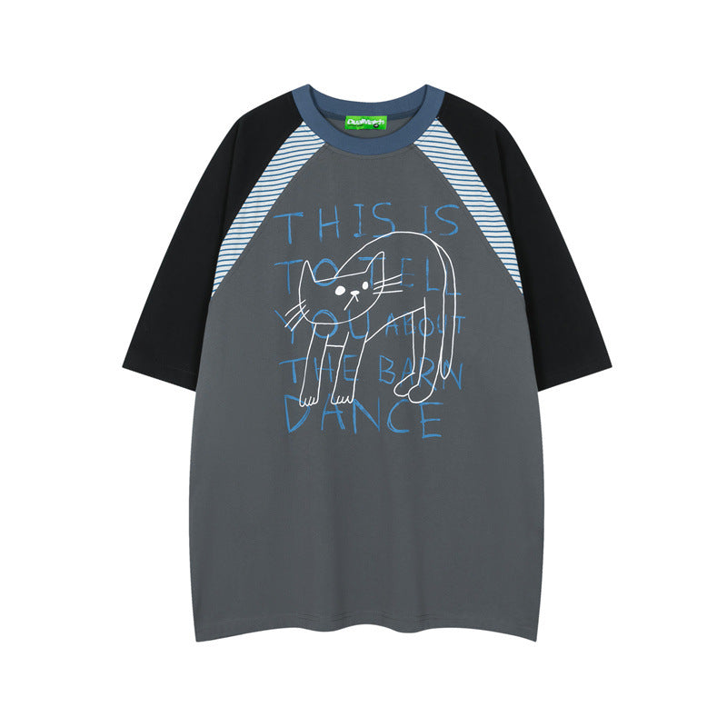 Casual Street Wear Loose Vintage Casual T-Shirt