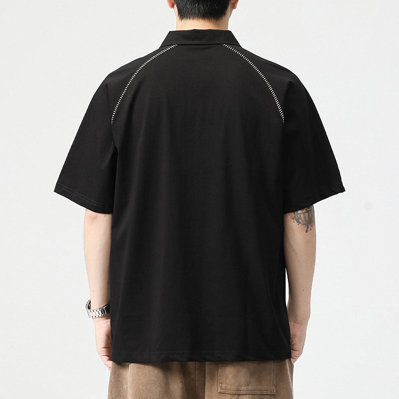 Men T-shirts Short Sleeve Loose Top