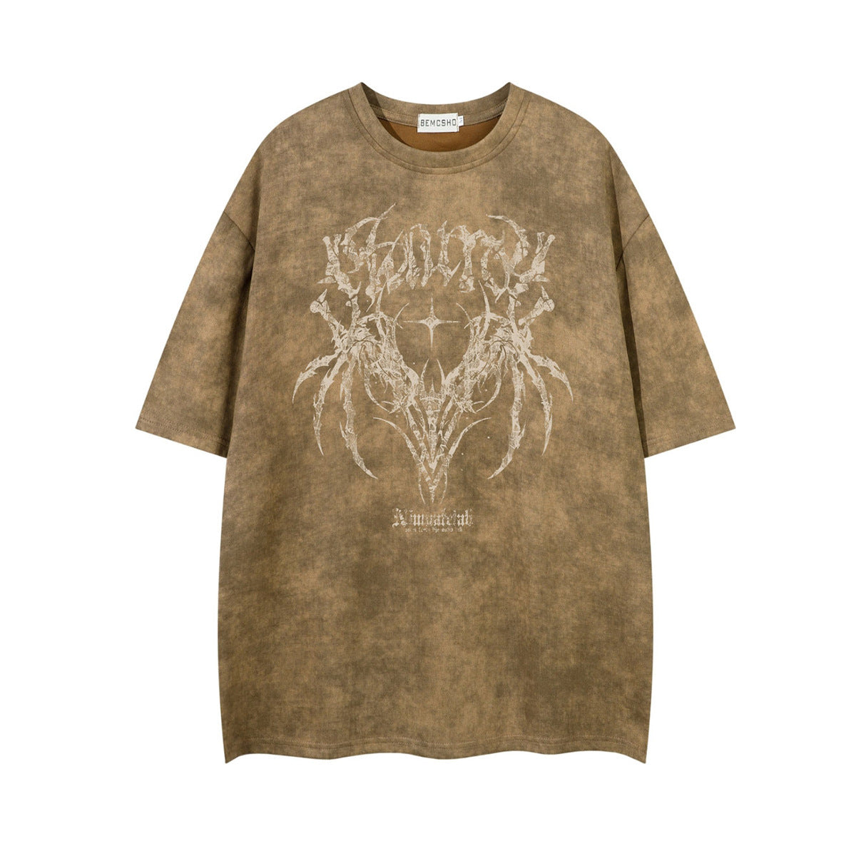 Ye T Shirt Skull Print Short Sleeve T-Shirt