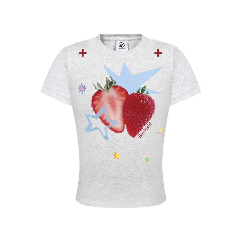 Casual Street Wear Summer Crew Neck Short Sleeve T-Shirt