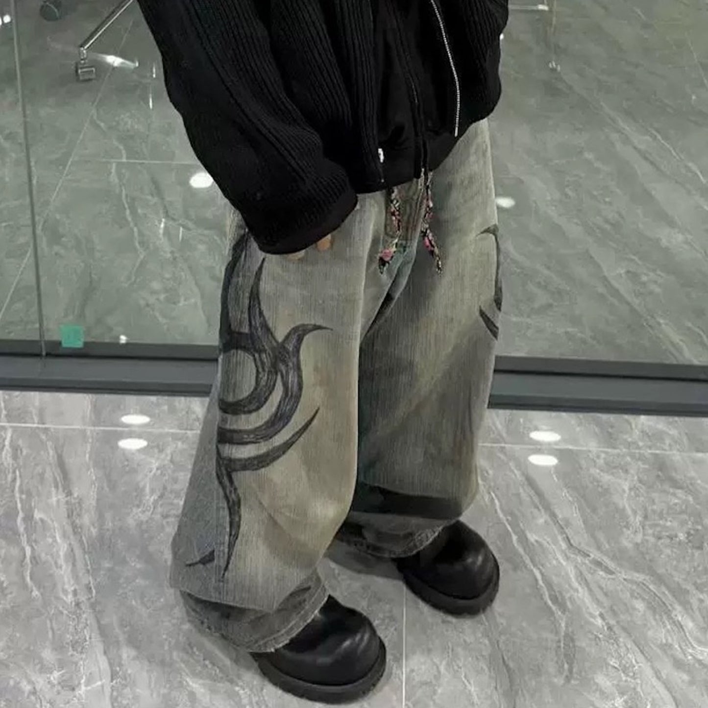 Rock Revival Jeans Straight Washed Old Trousers