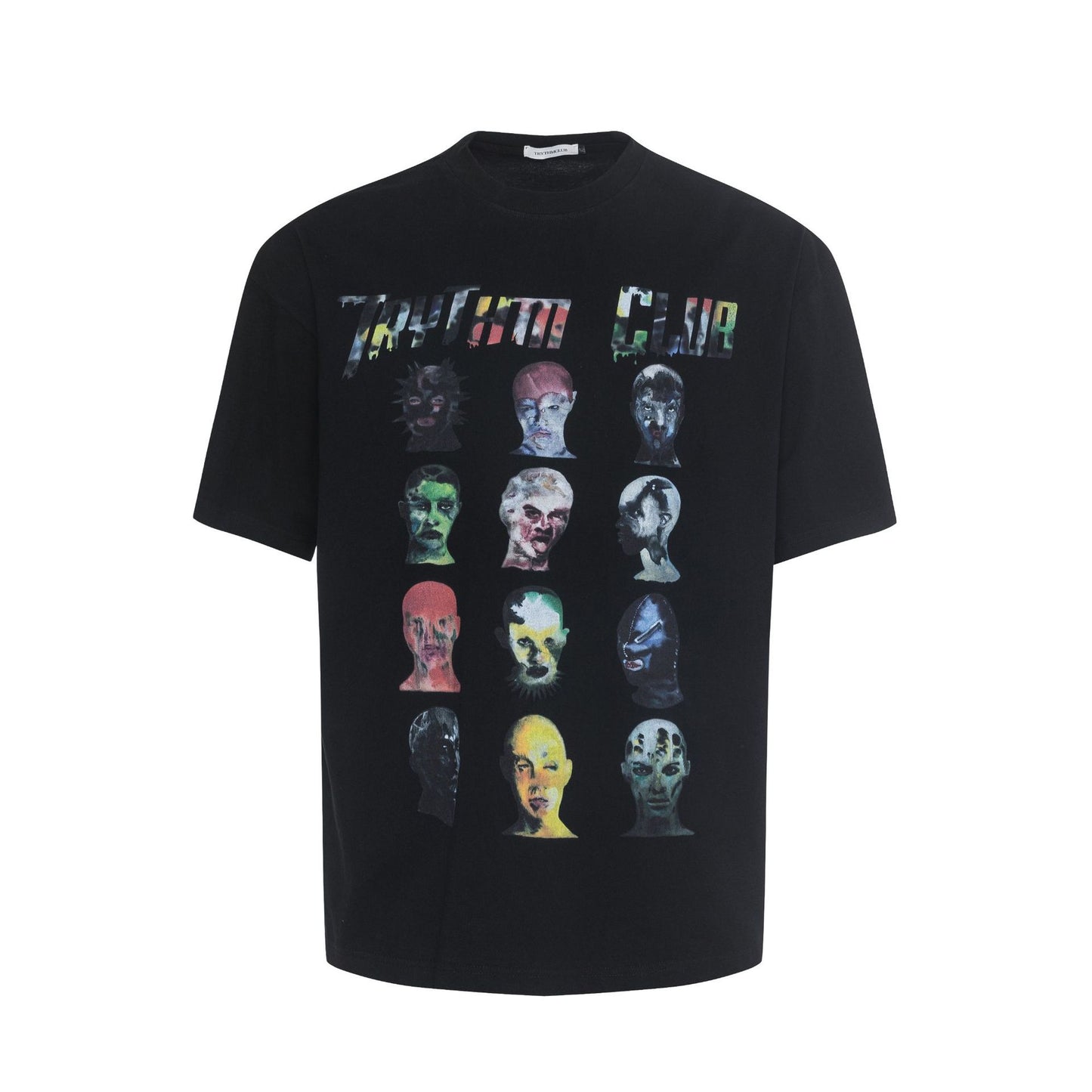 Unisex T-shirts Summer Vintage Alien Men's Loose Short Sleeve T-Shirt