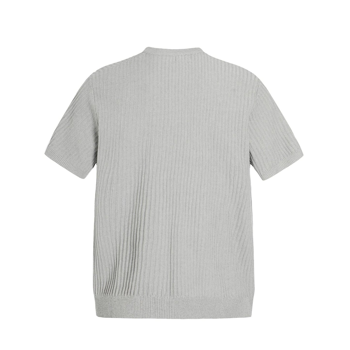 Casual Street Wear Short Sleeve T-Shirt Loose Casual Semi-turtleneck Knitwear