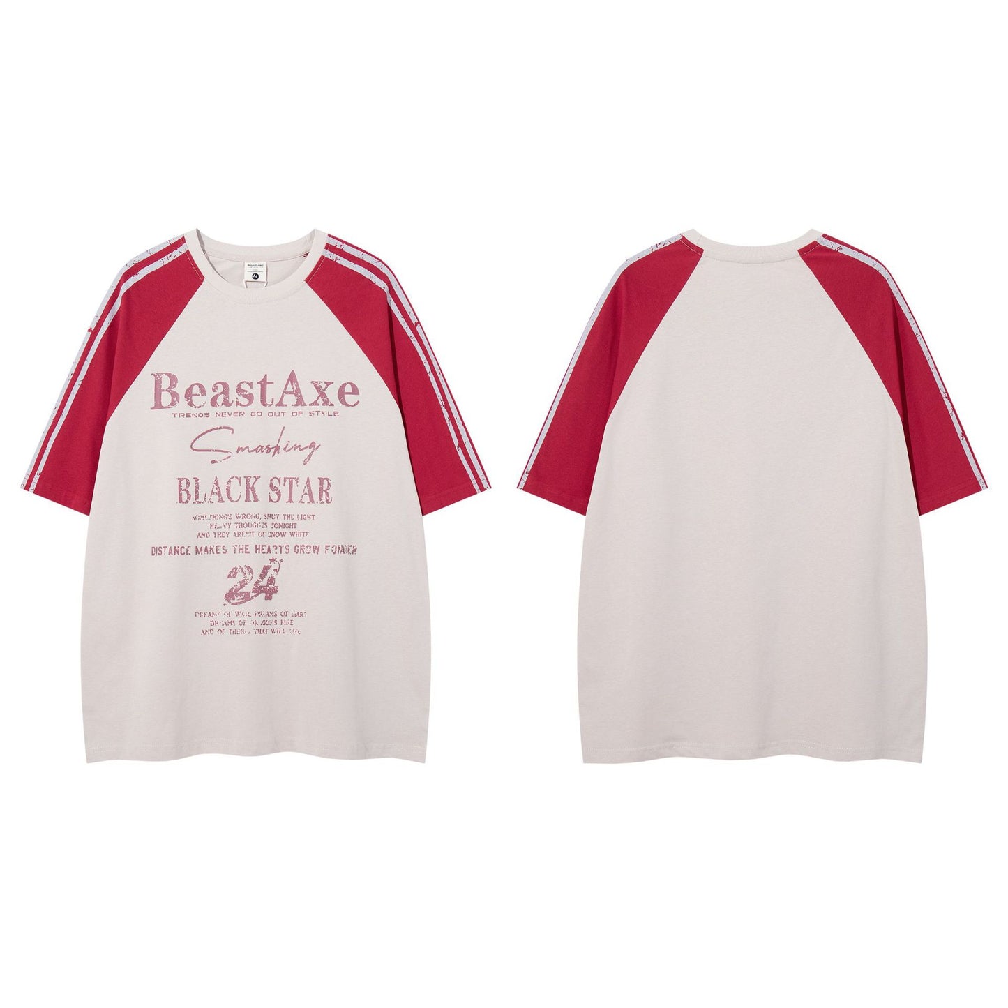 60s Style T Shirts Summer, Vintage Loose Short Sleeve T-Shirts
