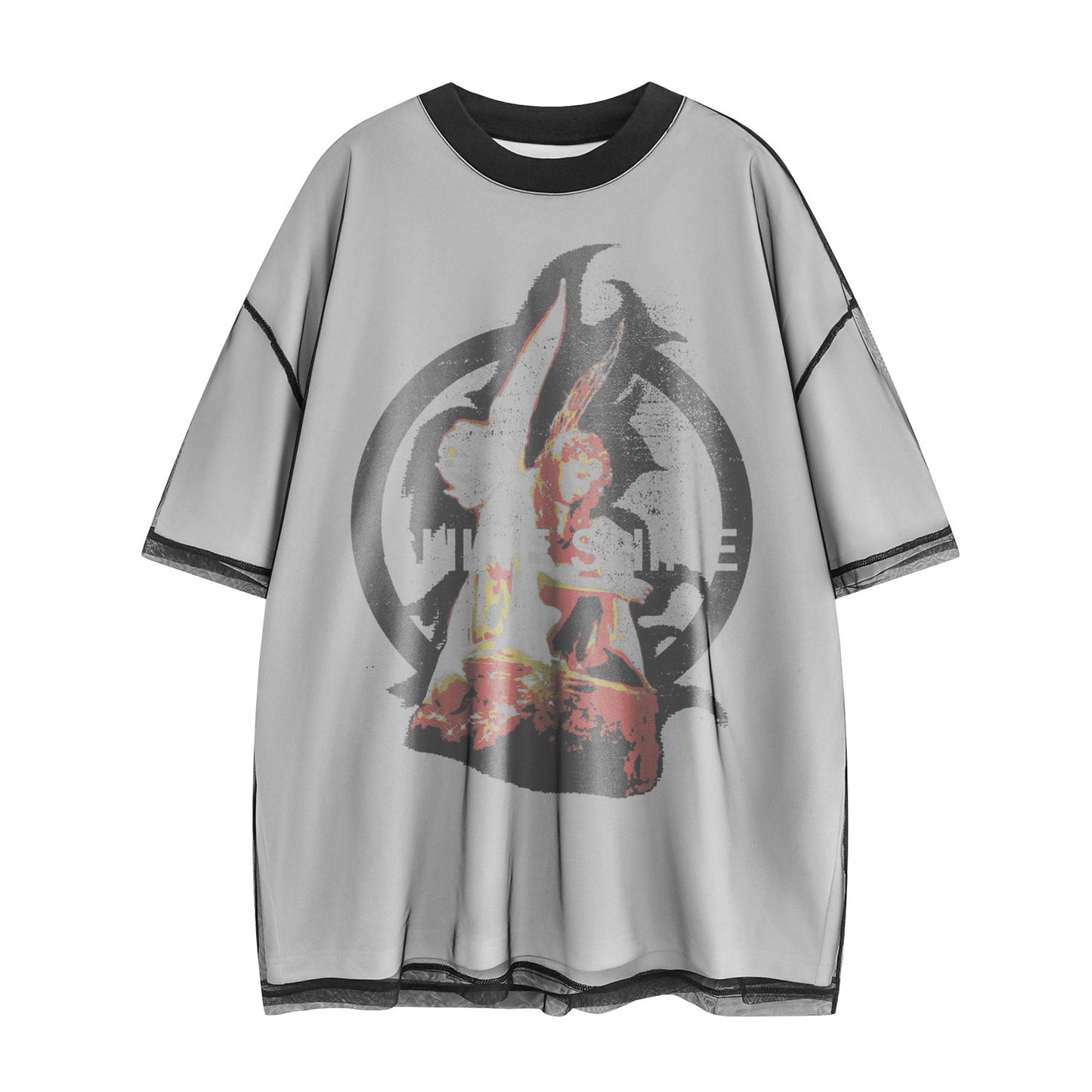 Camisetas streetwear Summer Vintage Muse Pattern Casual Loose Short Sleeve T-Shirt