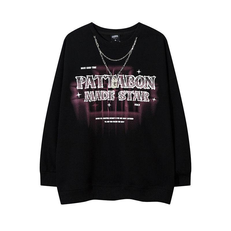 Marcas De Streetwear Autumn Long Sleeve T-Shirt Loose Crew Neck Vintage Top
