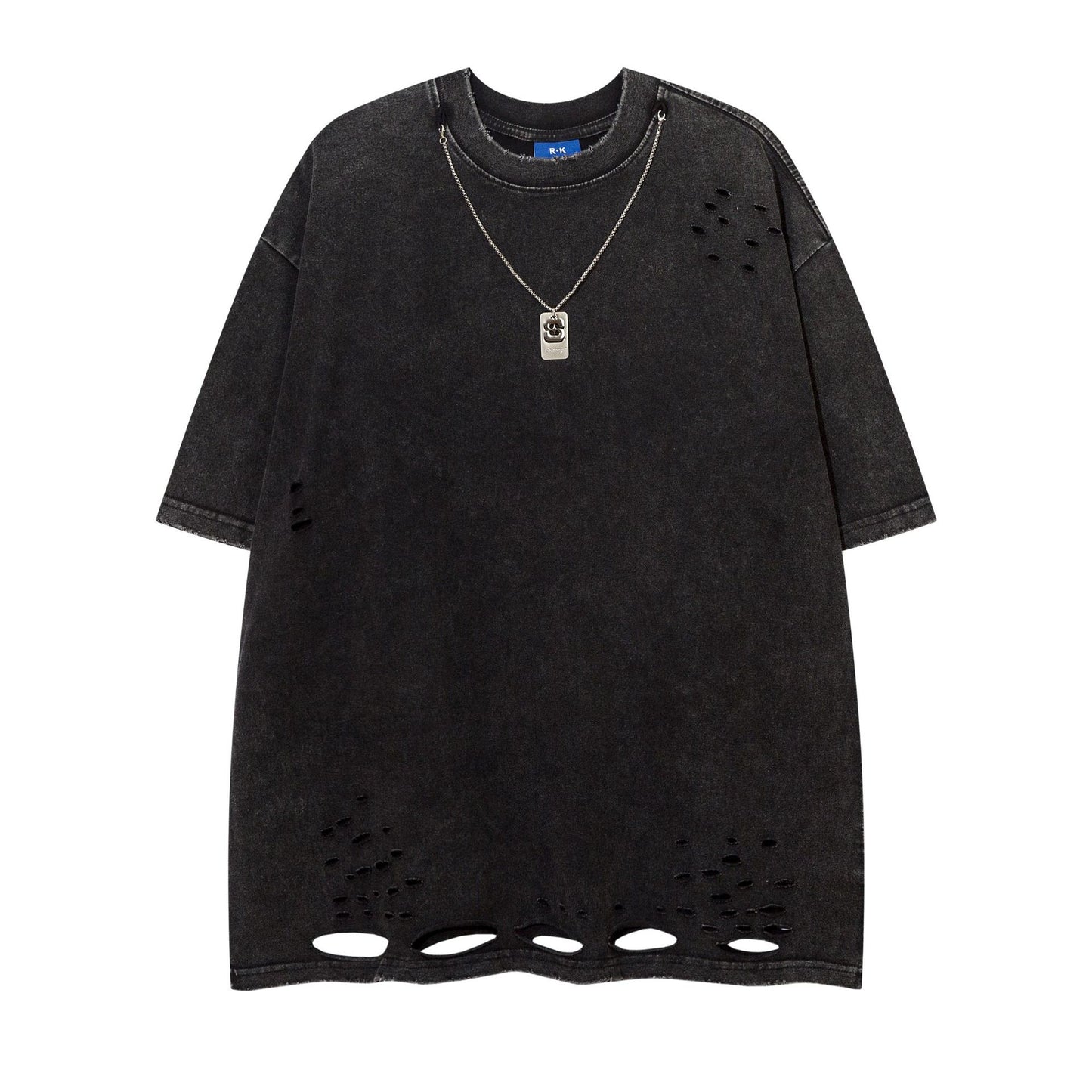 60s Style T Shirts Summer Zip Print T-Shirt Short Sleeve
