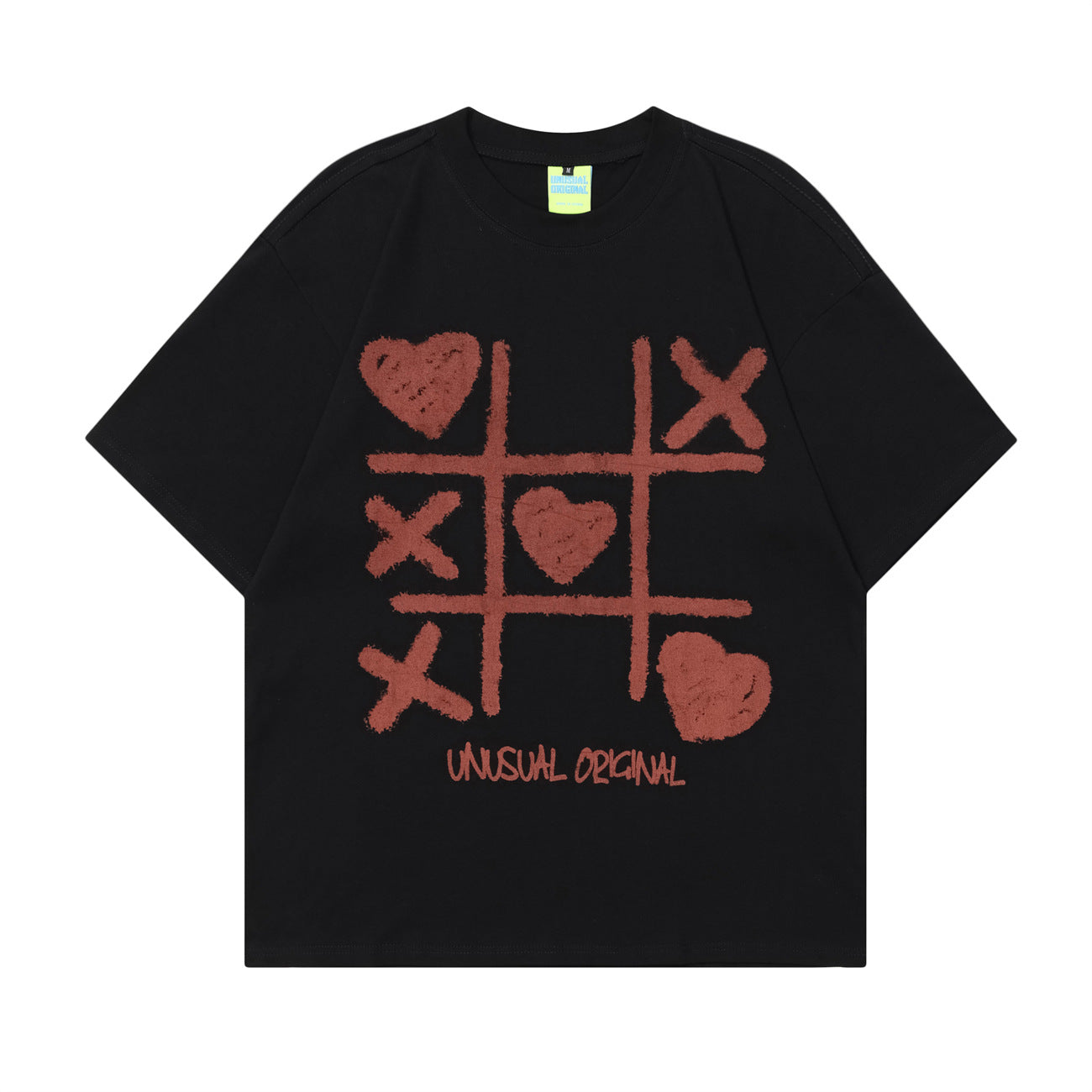 90s West Coast Hip Hop Fashion T Shirts Love Graffiti Half Sleeve Couple Top