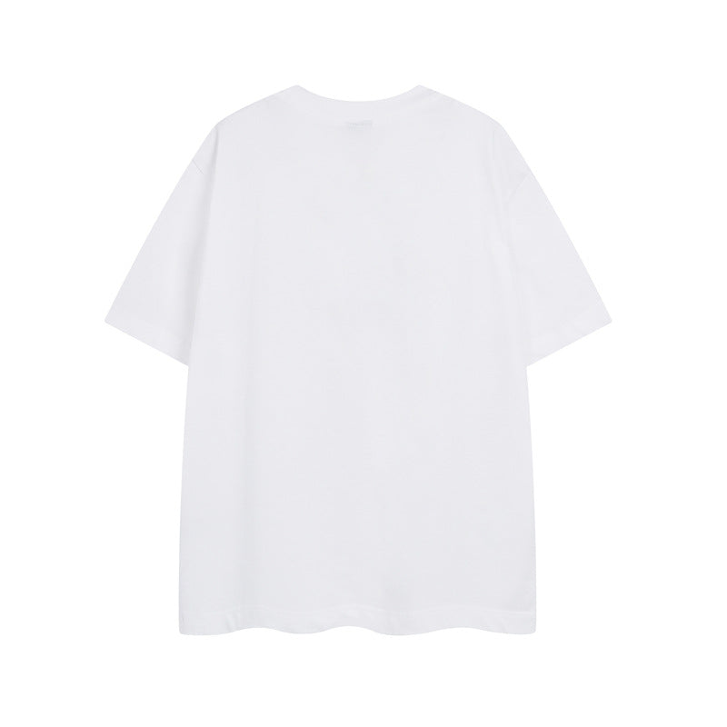 Y2K mens shirt vintage alphabet print short sleeve t-shirt