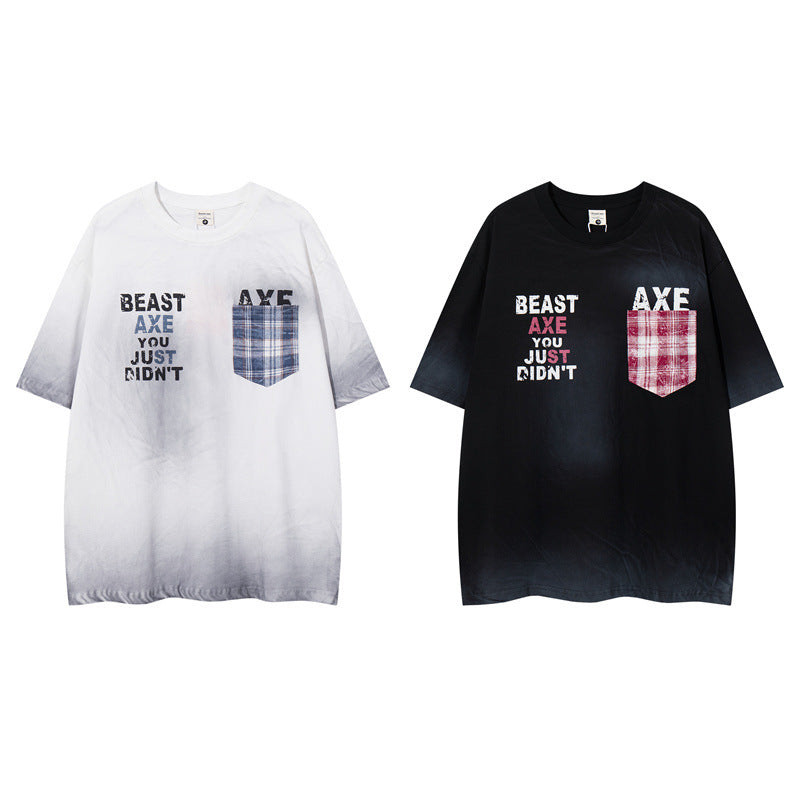 Y2K mens shirt T-shirt men's and women's short sleeves