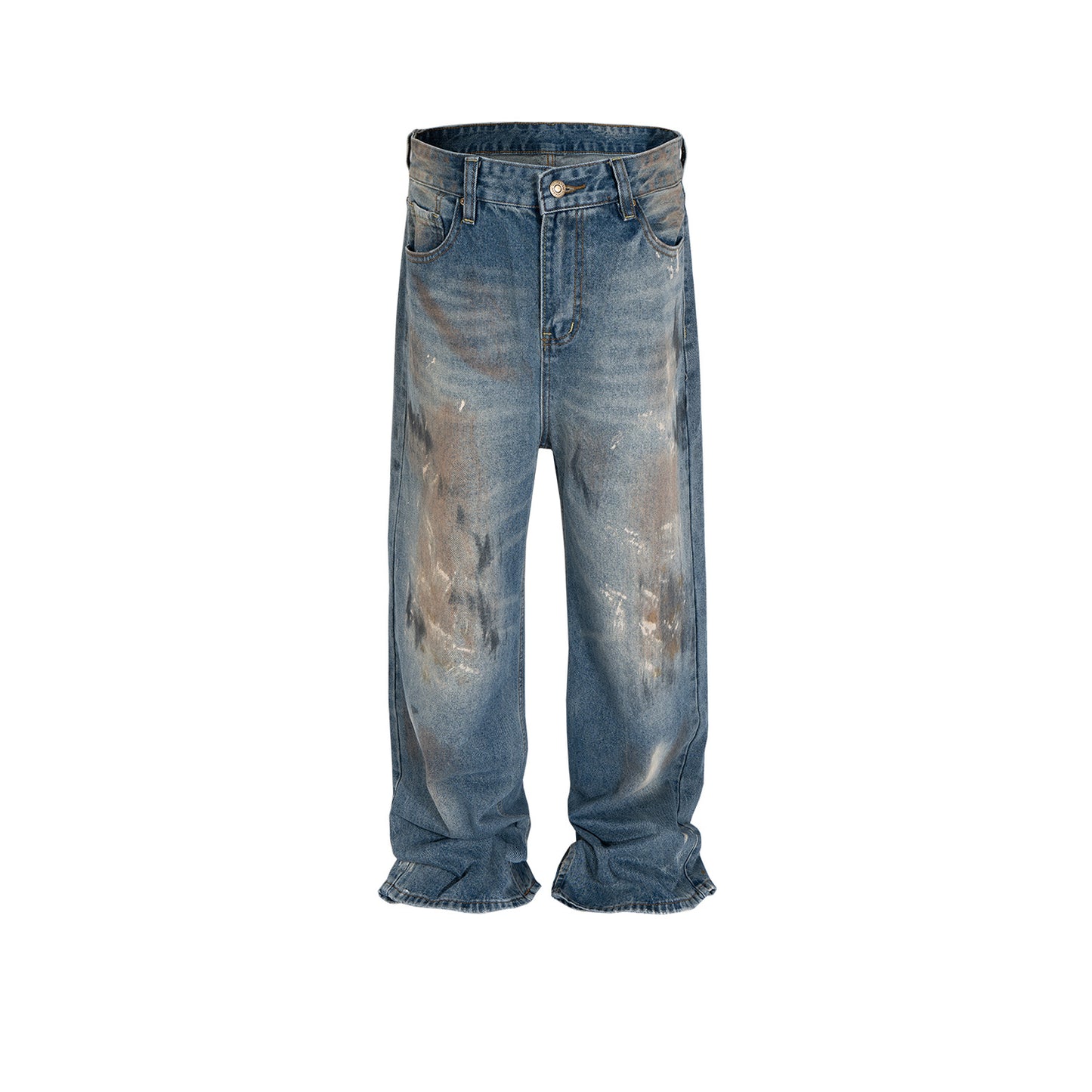 Rock Revival Jeans Trousers Straight Washed Old Jeans