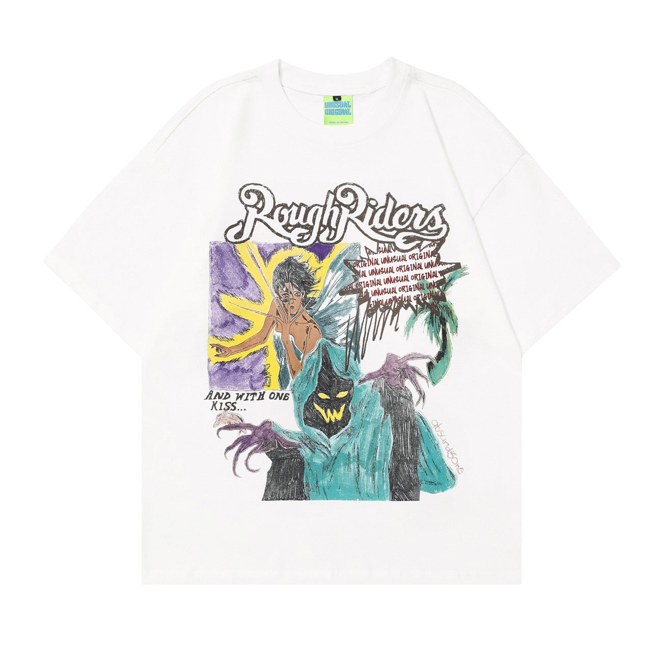 90s West Coast Hip Hop Fashion T-Shirts West Coast Vintage Spoof Cartoon Design T-Shirts