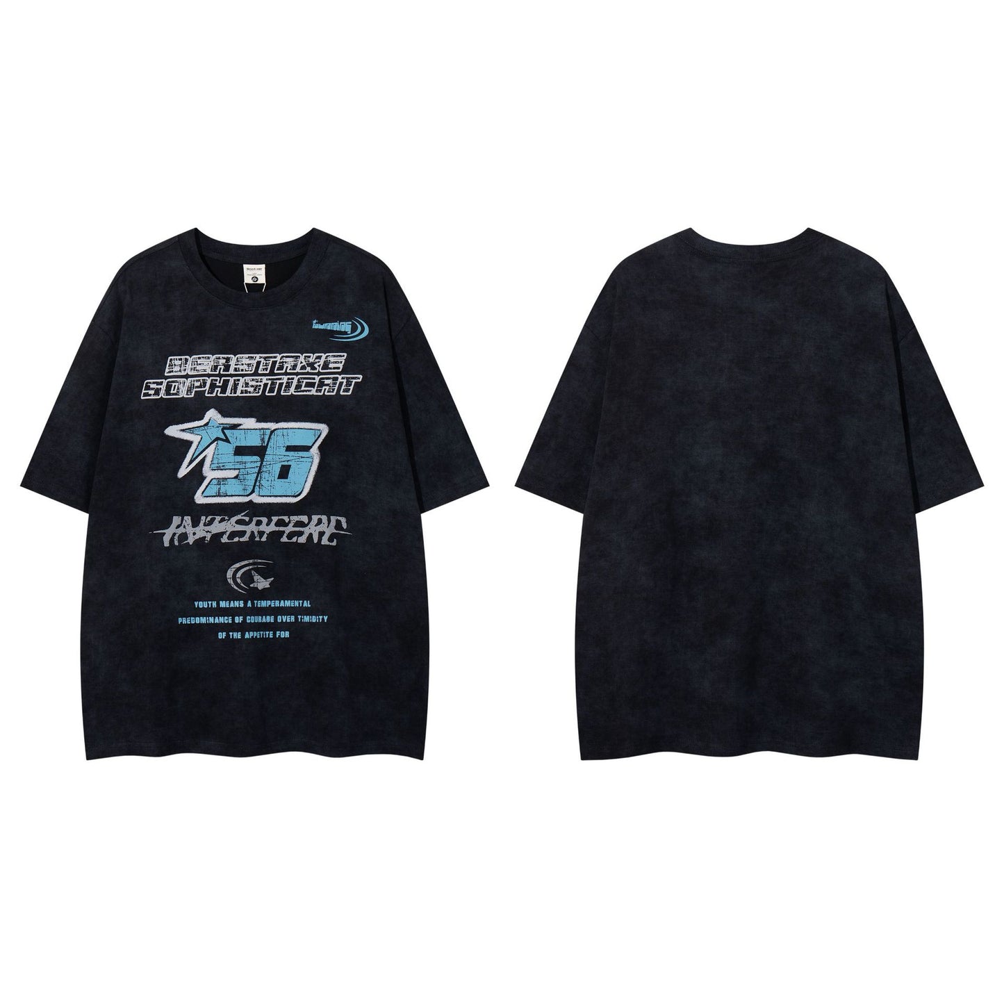 60s Style T Shirts 5 Summer Vintage Washed Old Short Sleeve T-Shirts