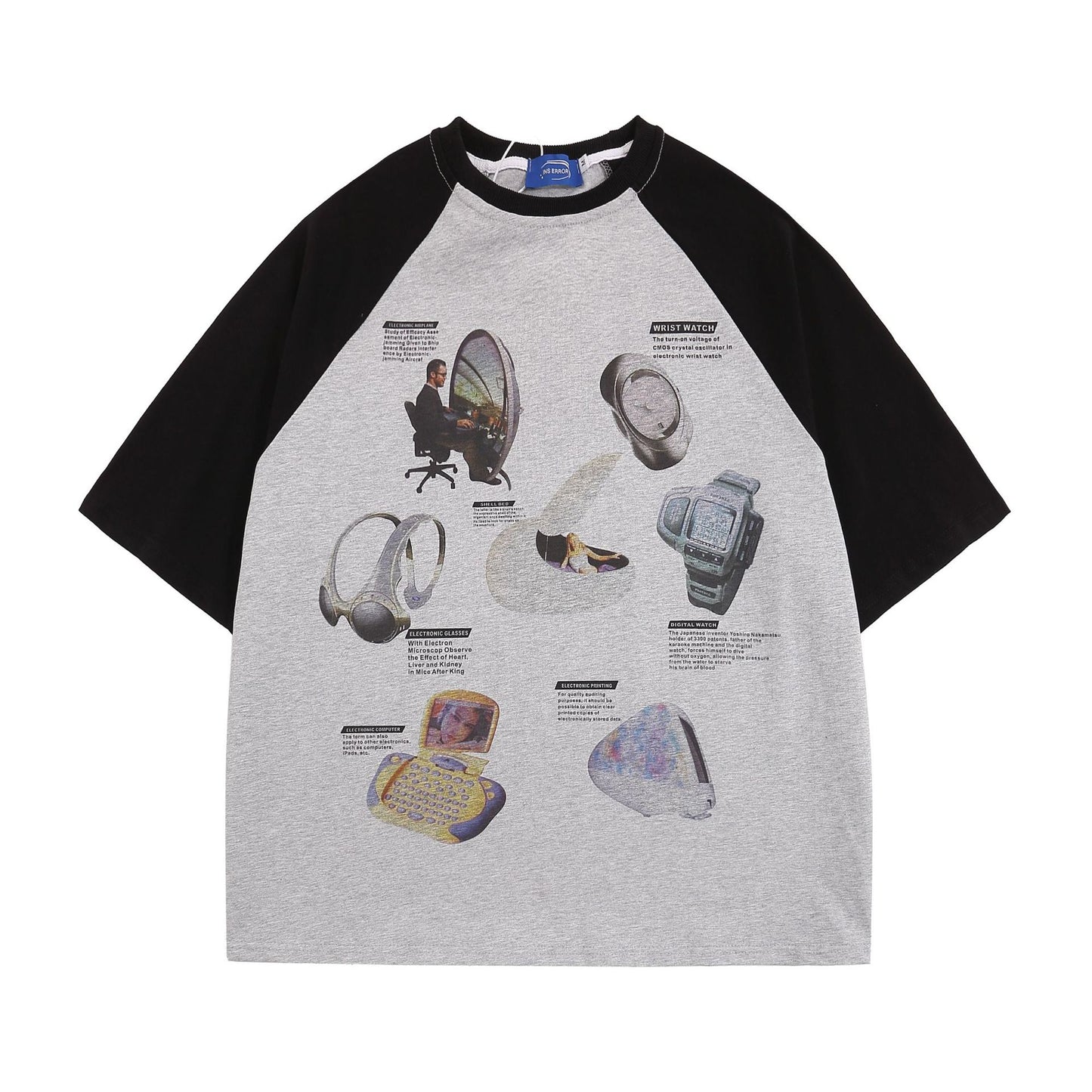 60s Style T Shirts Retro T-Shirt Loose Short Sleeve T