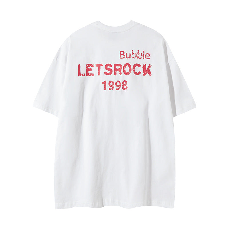 Nyc 1990 Shirt Retro Cat Print Short Sleeve T-Shirt