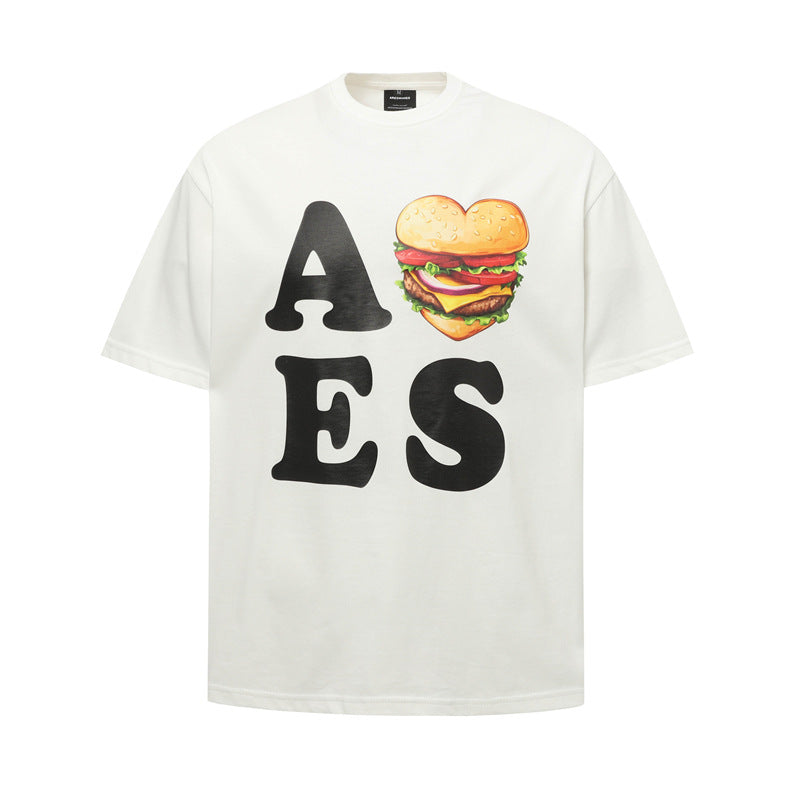 Hip Hop Shirts For Boys Short Sleeve T-Shirt Summer Graffiti Print Crew Neck Top