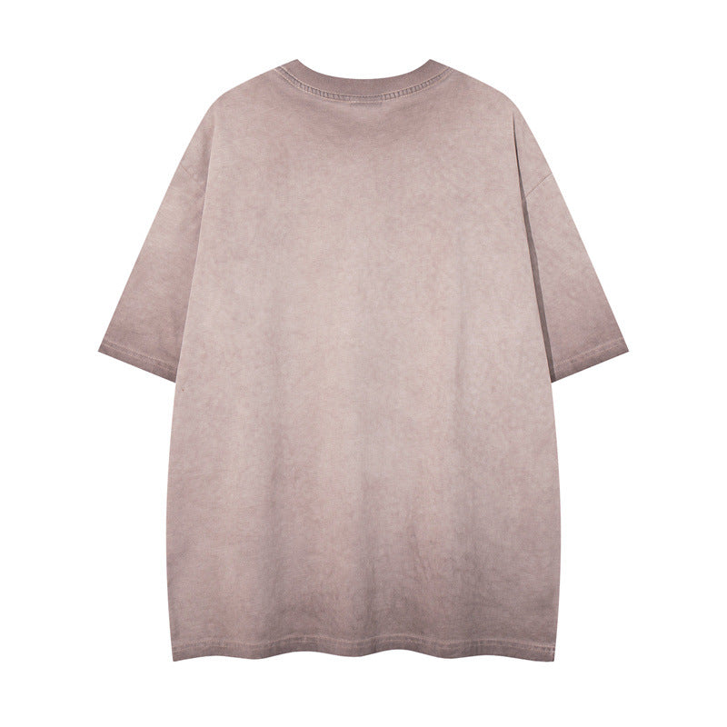 Y2K mens shirt vintage T-shirt short sleeve casual loose