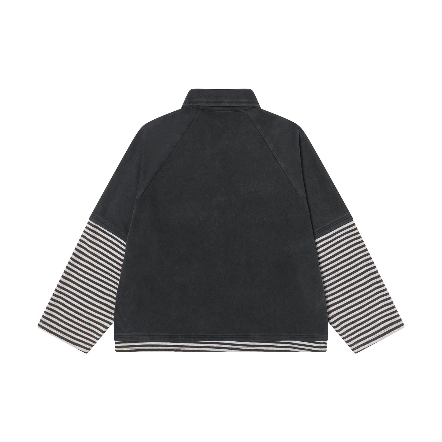 60s Style T Shirts Spring Vintage Polo Lapel Long Sleeve T-Shirt