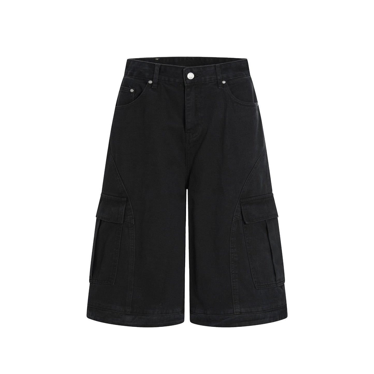 Hip Hop Pants For Boys Vintage Washed Overalls Shorts