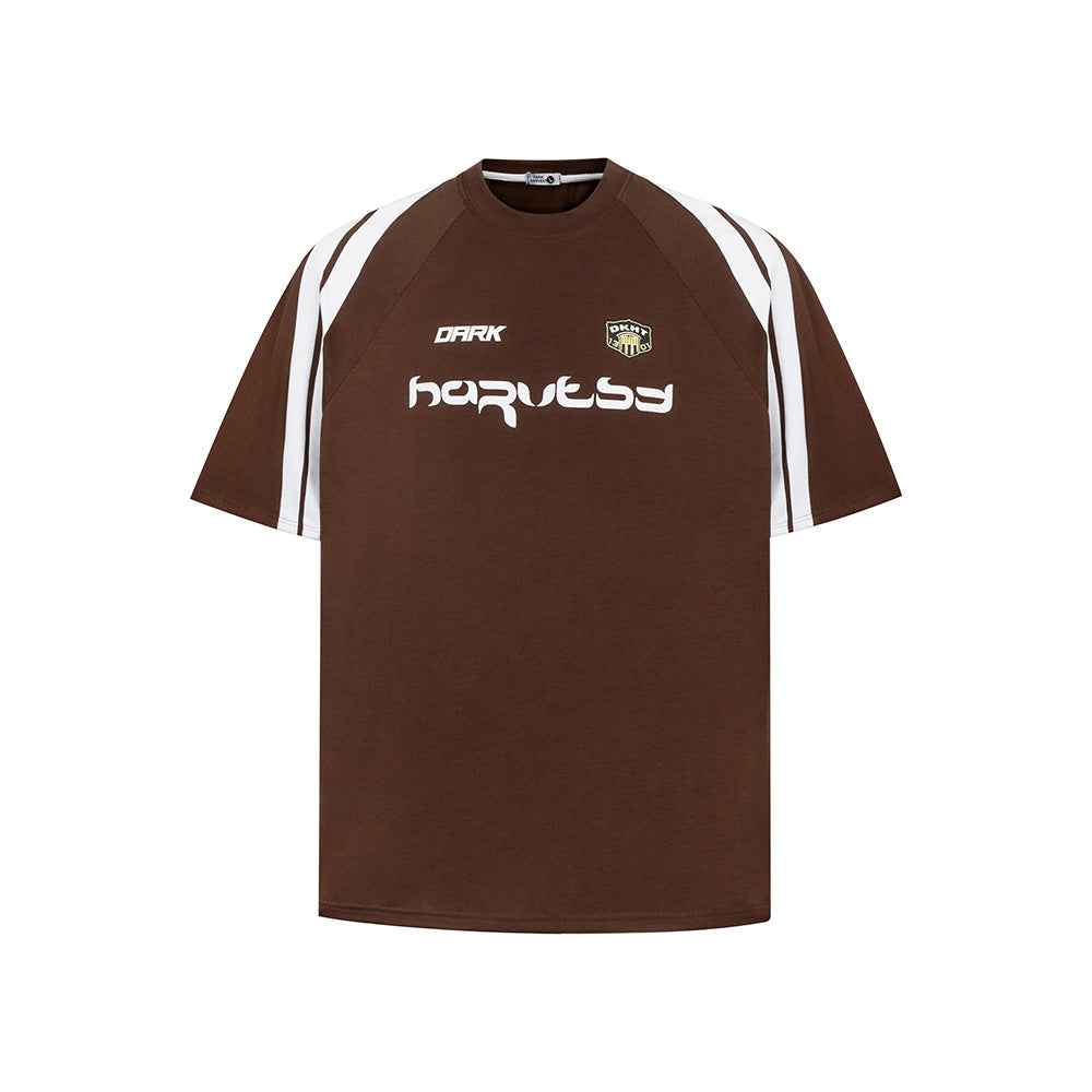 New York Hip Hop Style Alphabet Short Sleeve T-Shirt Summer Loose Top