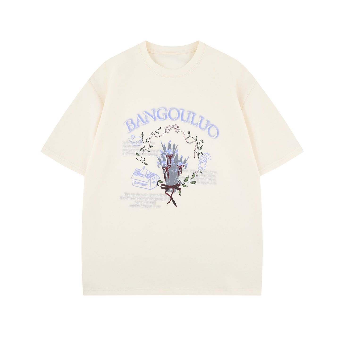 Unisex T-shirts Simple Premium Flower Pattern Design T-Shirts