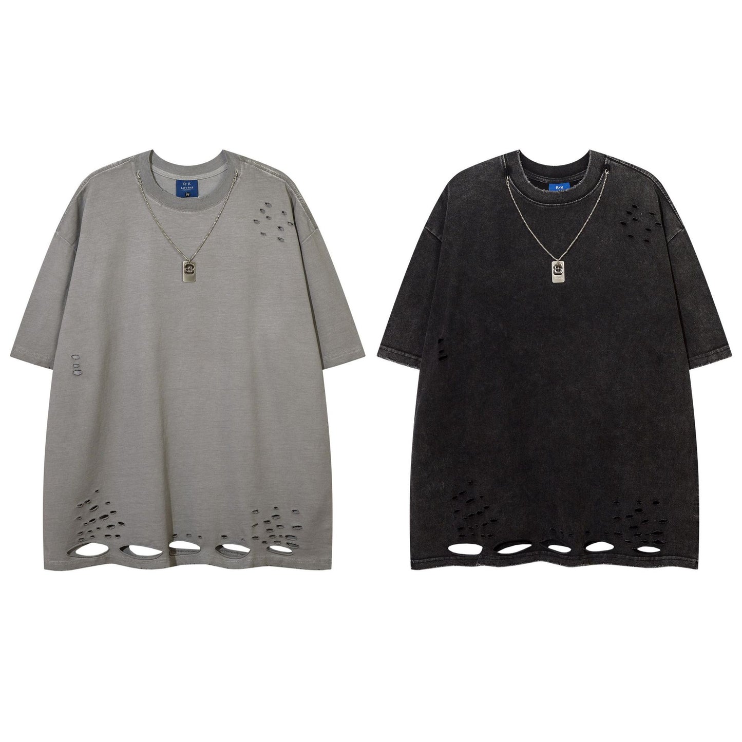 60s Style T Shirts Summer Zip Print T-Shirt Short Sleeve