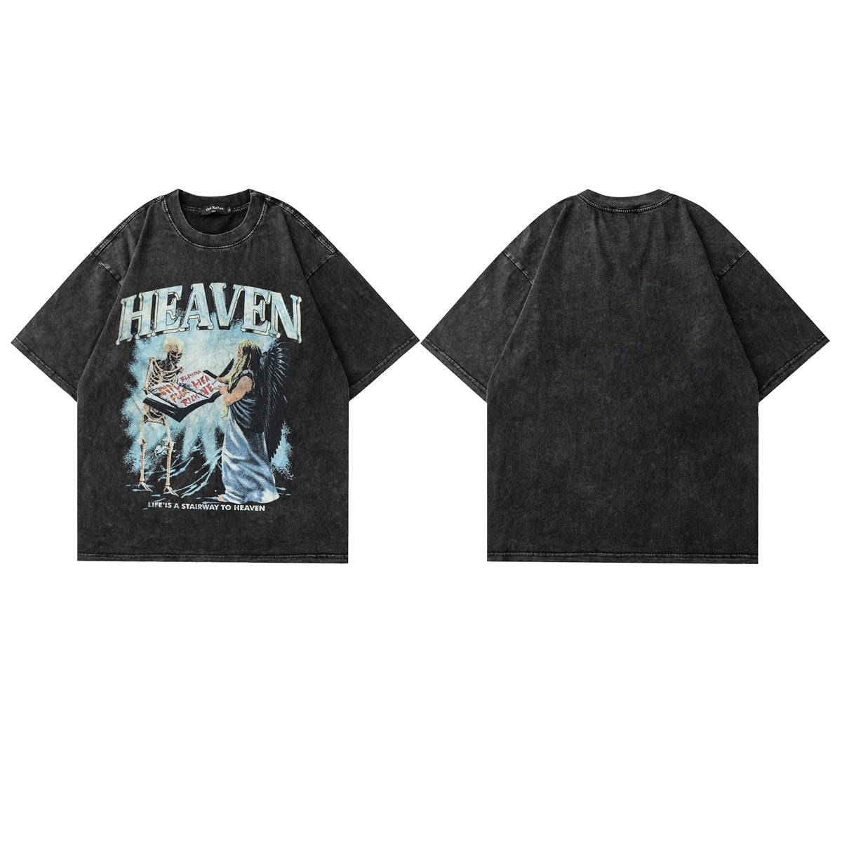 Remeras rock nacional summer hip hop wash t-shirt short sleeve skull print