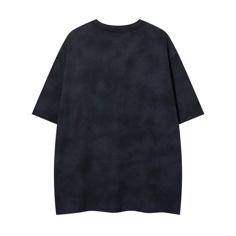 Y2K mens shirt crew neck art letter T-shirt