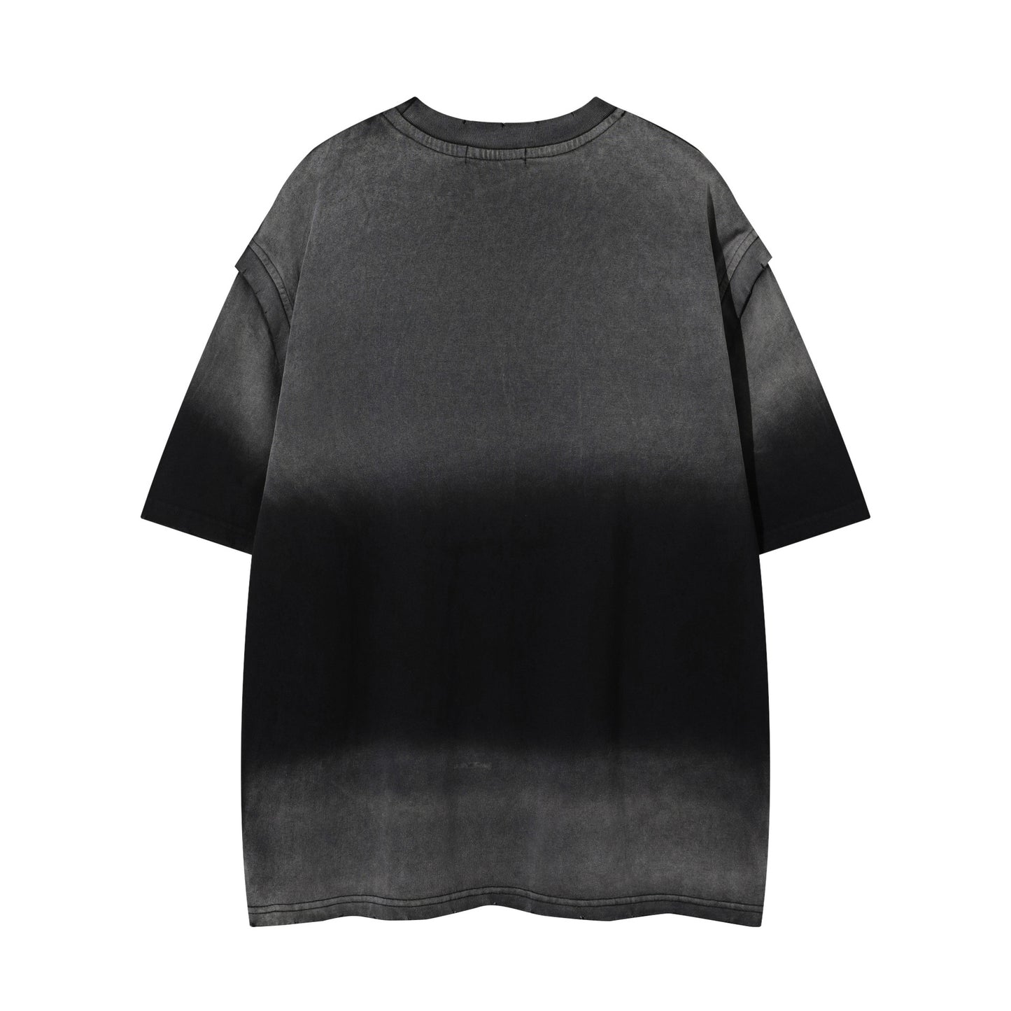 1990 Fashion T-Shirt retro gradual change color short sleeve