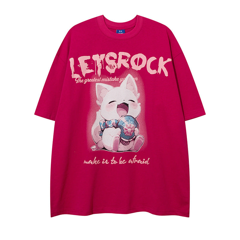 Nyc 1990 Shirt Summer Loose Cartoon Short Sleeve T-Shirt