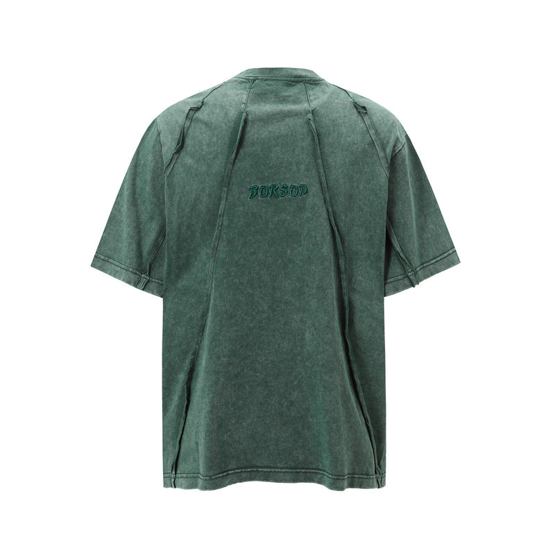 Camisas Retros Tie-Dye Old Short Sleeve T-Shirt