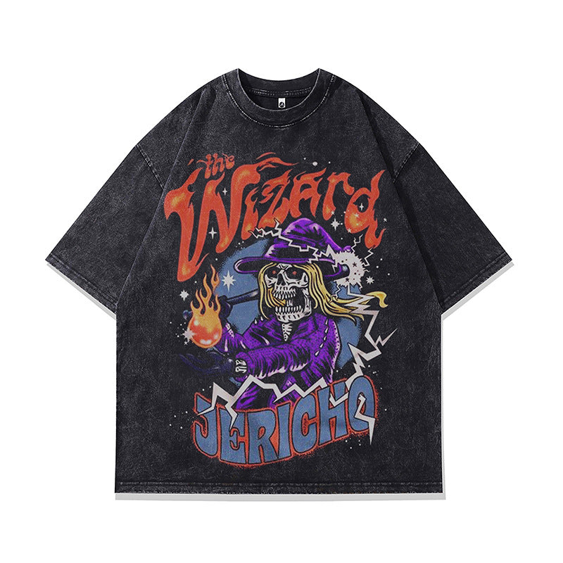 Ropa Vintage Hombre Skull Washed Old T-Shirt