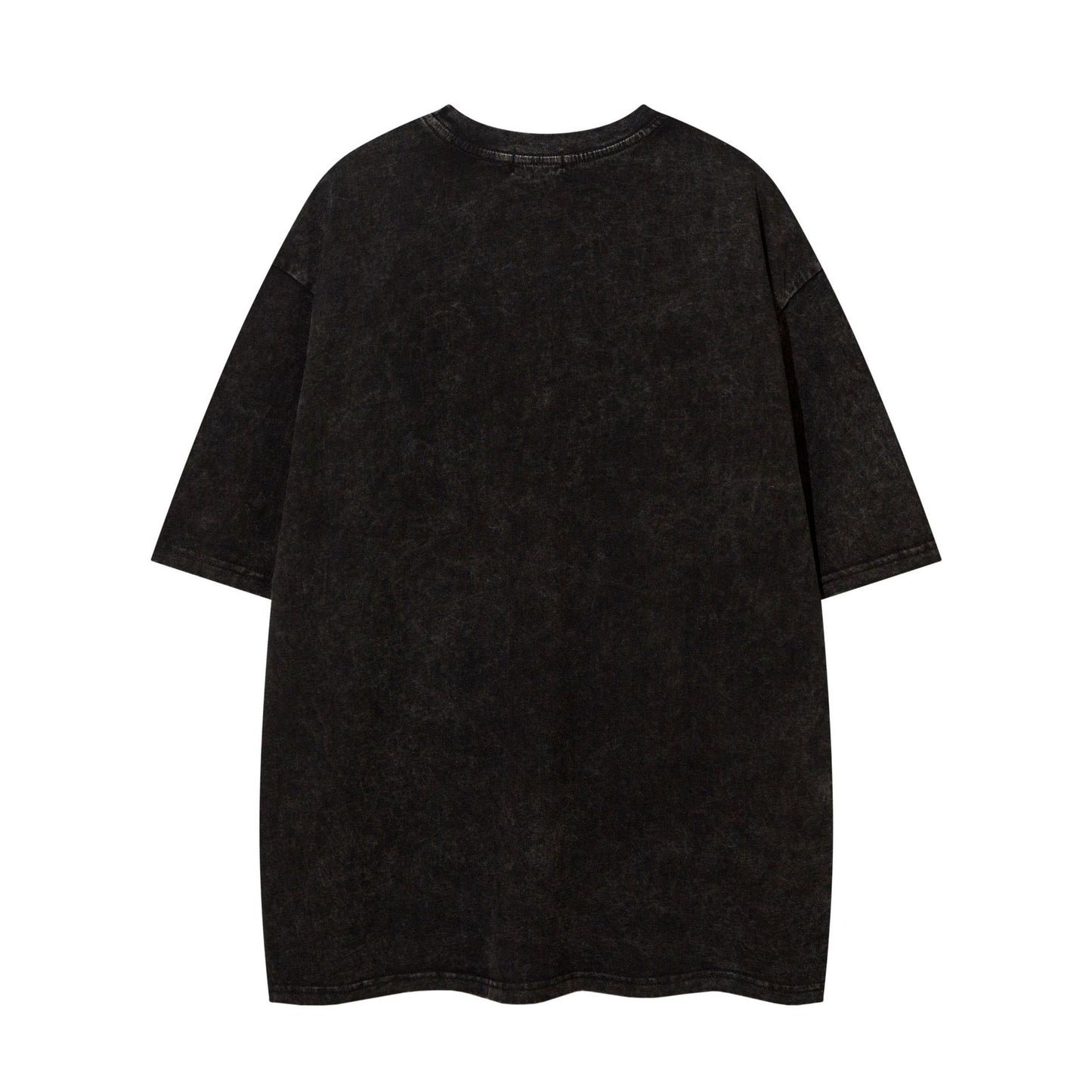 1990 Fashion T-Shirt Retro Washed Old T-Shirt Loose Short Sleeves