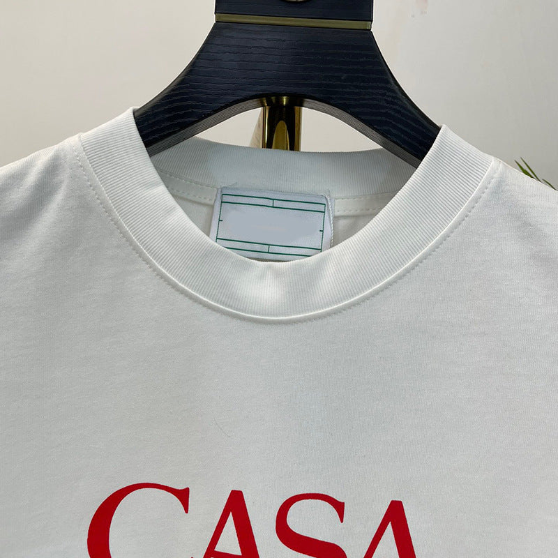East Coast Shirts Summer Casual Print Crew Neck Short Sleeve T-Shirt Top