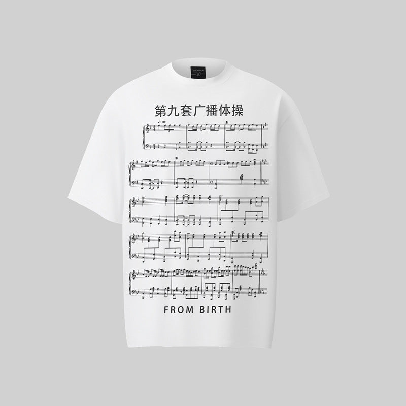 Camisas Retros Short Sleeve Loose T-Shirt