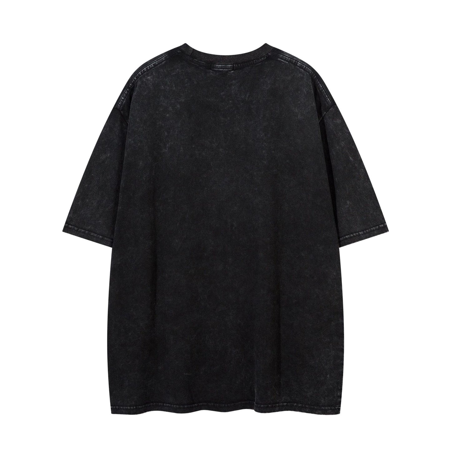 Ye T Shirt Summer Retro Washed Old Printed T-Shirt Short Sleeve