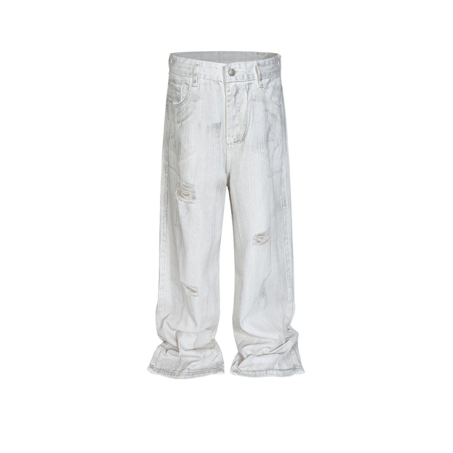Rock Revival Jeans Ripped Straight White Jeans