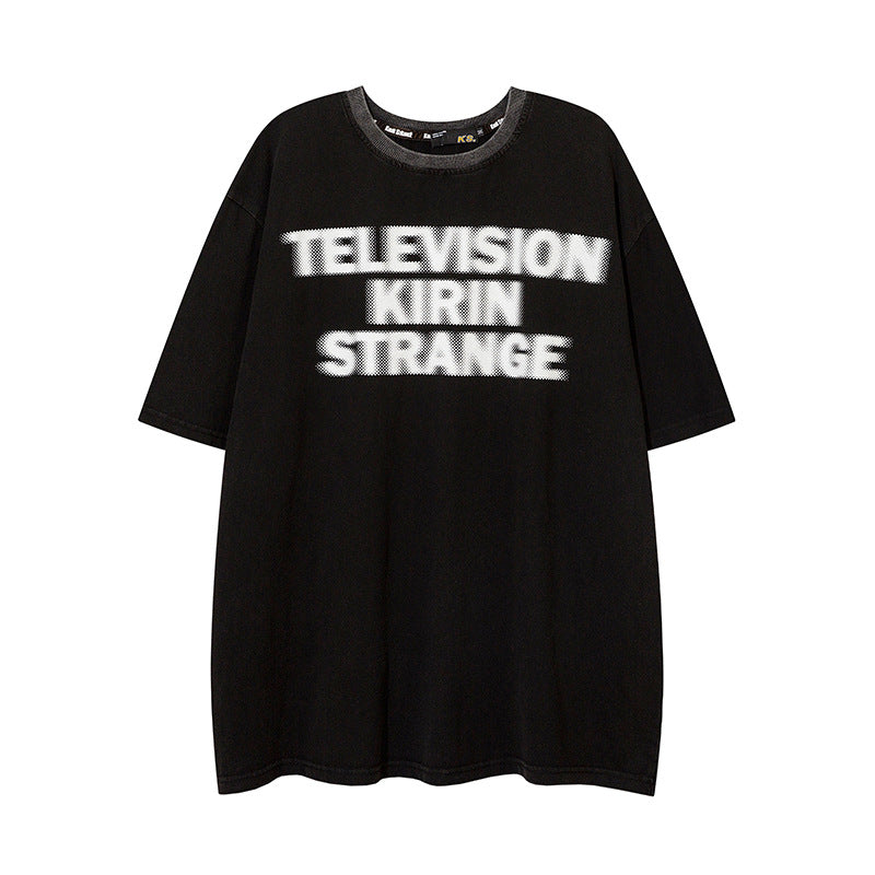 Vintage Usa Shirt Vintage Loose Short Sleeve T-Shirt