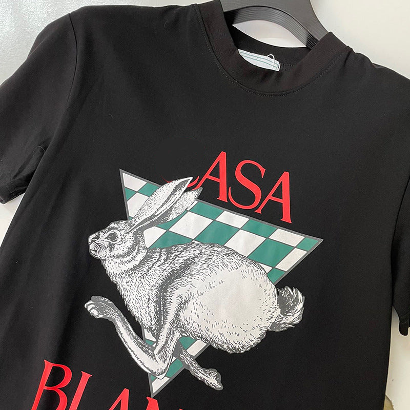East Coast Shirts Summer Casual Print Crew Neck Short Sleeve T-Shirt Top