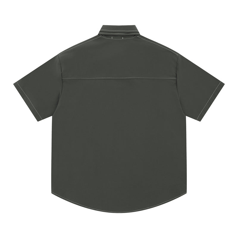 Hip Hop Shirts For Boys Casual Short Sleeve Shirt Loose Top