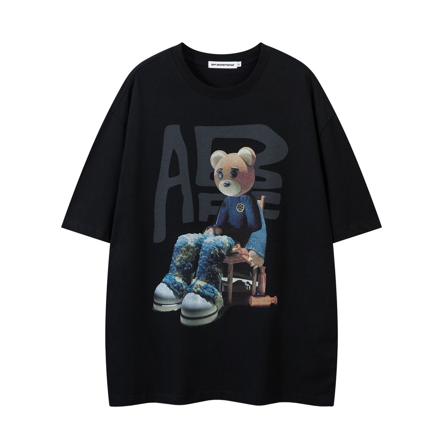 60s Style T Shirts Summer Vintage Cartoon Anime T-Shirt Short Sleeve