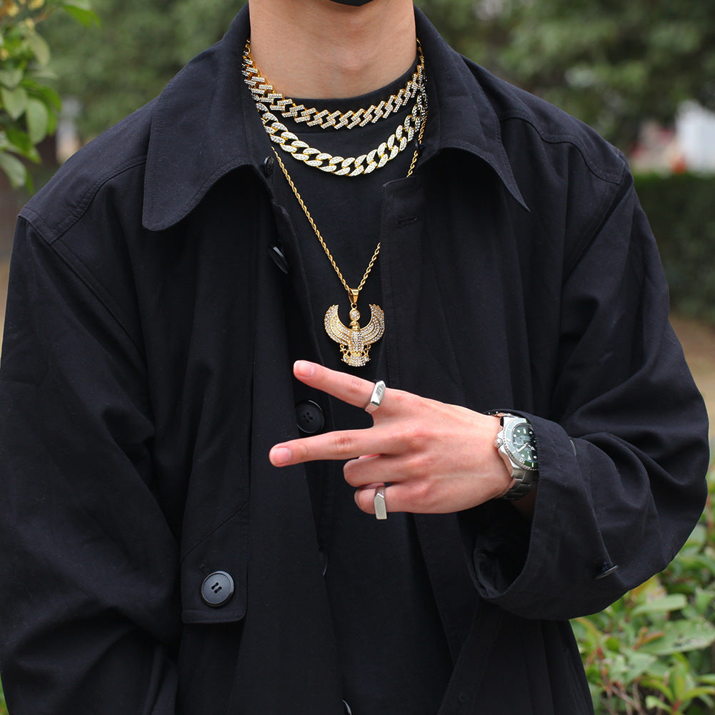 Jewelry 'Guardian Eagle 'Diamond Necklace Animal rapper