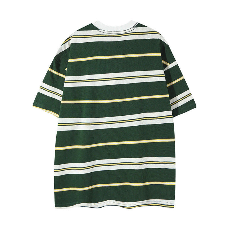 Y2K mens shirt short sleeve t-shirt loose casual