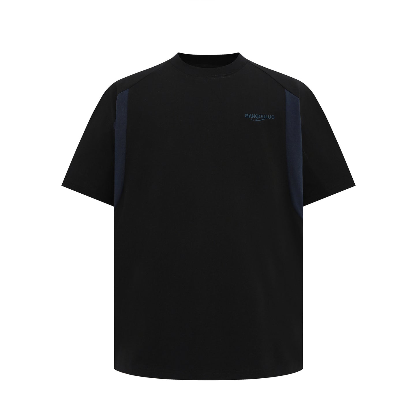 Unisex T-shirts Splicing Premium Embroidery T-Shirts