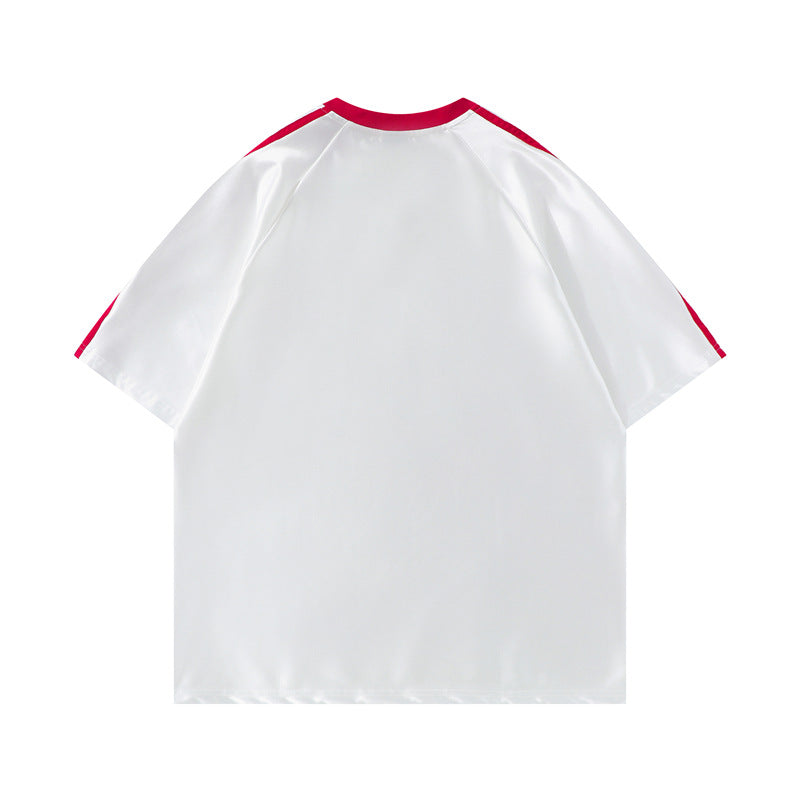 Y2K mens shirt crew neck top casual t-shirt