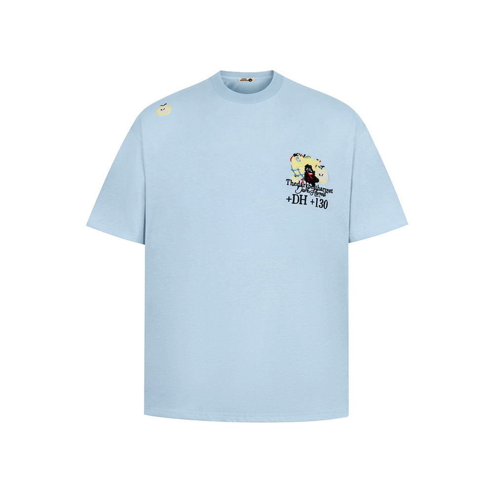 Nostalgia T Shirts Crew Neck Loose Short Sleeve T-Shirt
